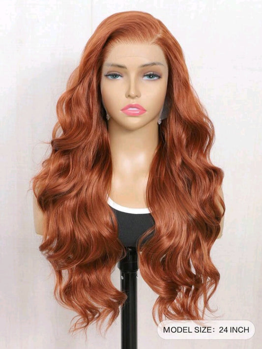 Burnt Orange Body Wavy Wig