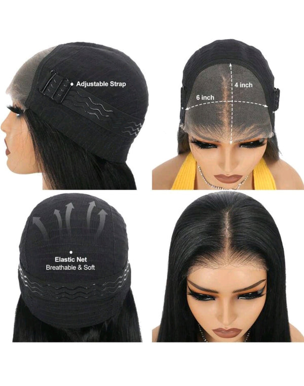 Black Gloria Straight Wig